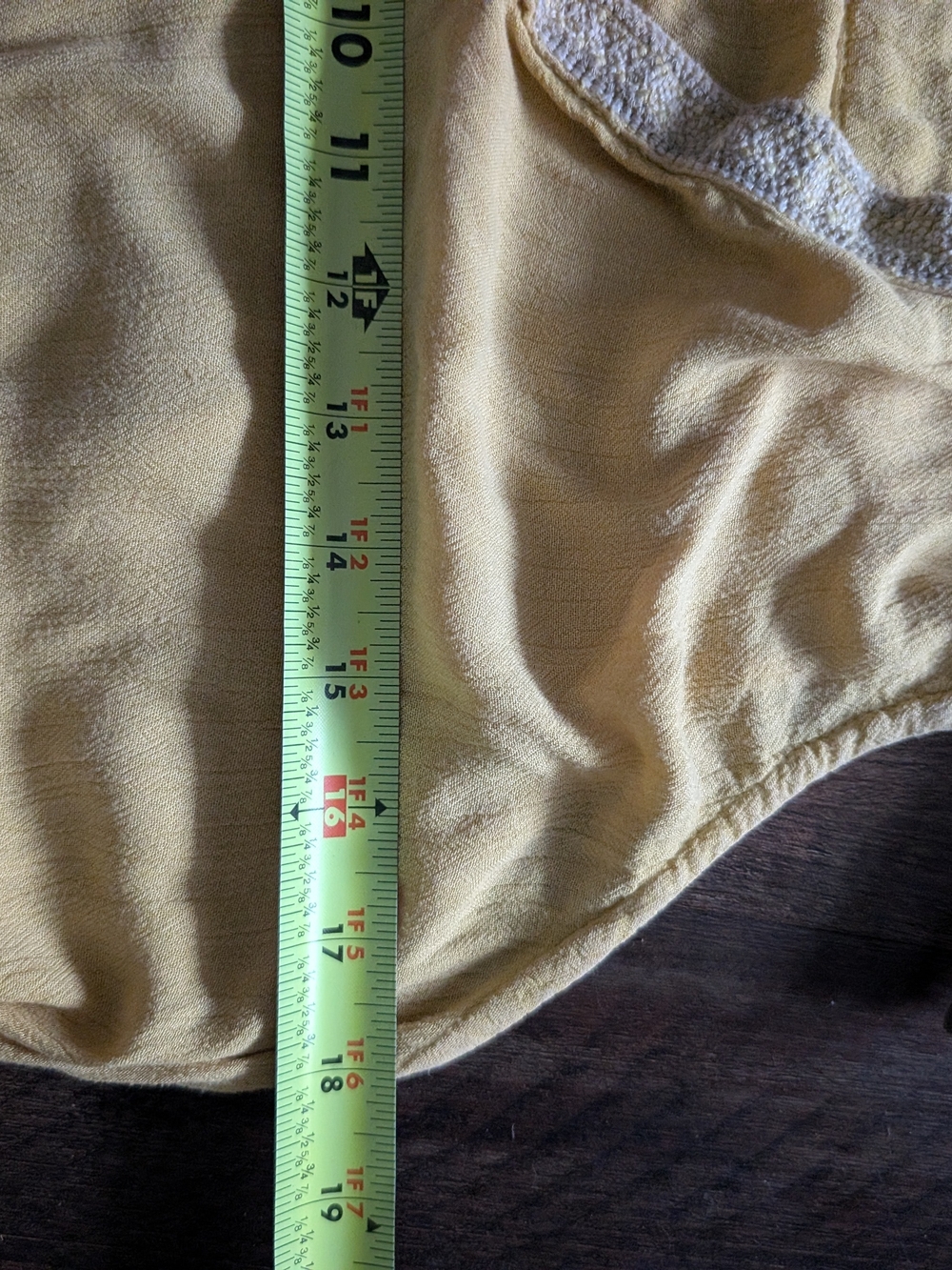 O'Neill Mustard Yellow Gauze Dress Small Embroidered Boho Trim - Picture 7 of 8